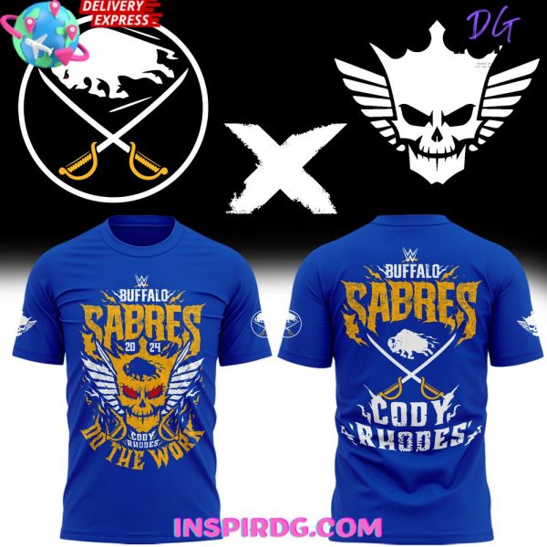 Buffalo Sabres x Cody Rhodes 2024 Blue T-Shirt