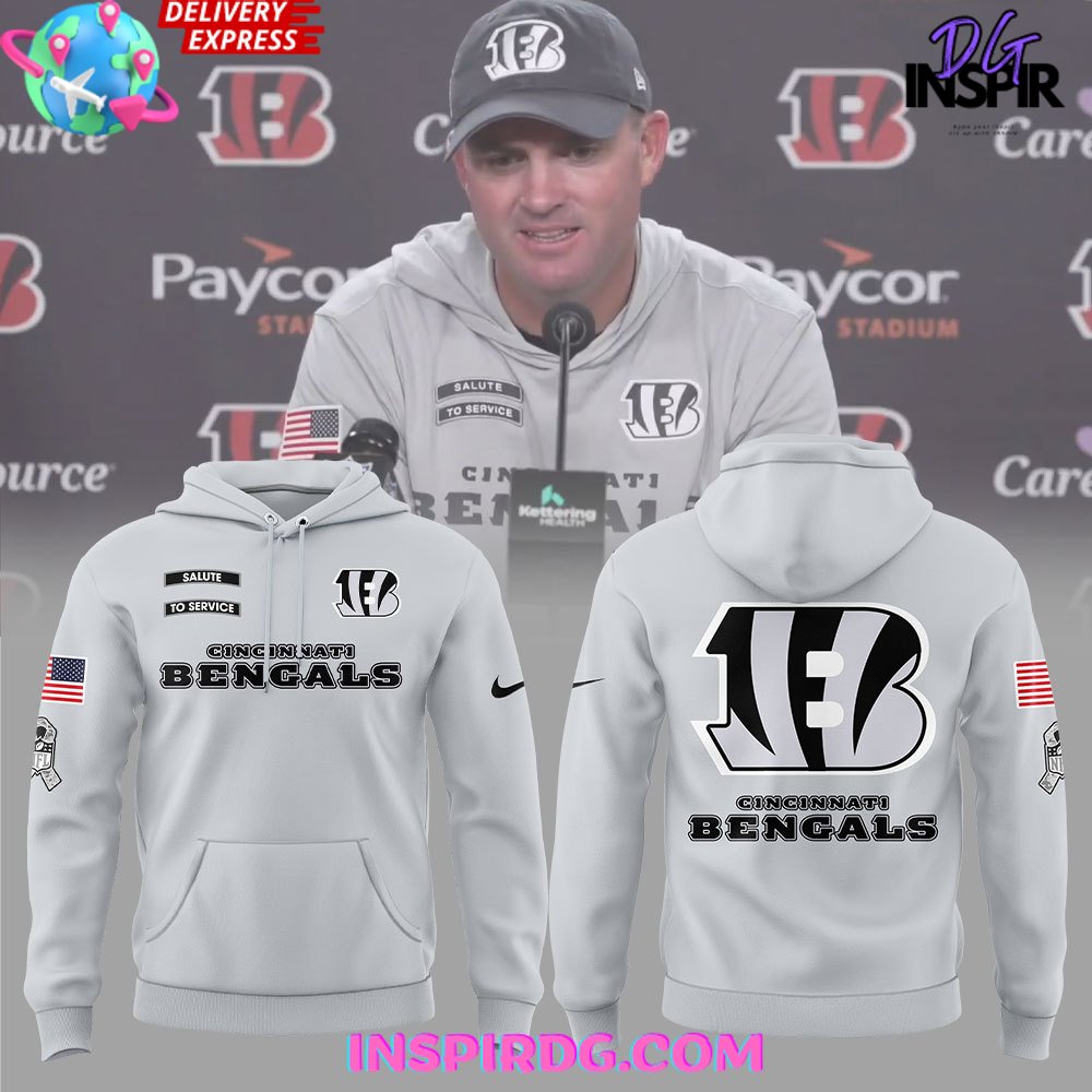 Cincinnati Bengals 2024 Salute to Service Special Hoodie InspirDG