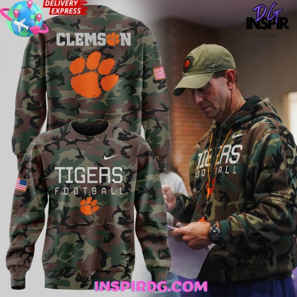 Clemson Tigers 2024 Military Appreciation Special Camo Sweatshirt