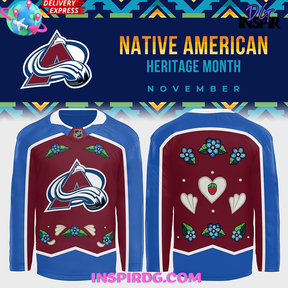 Colorado Avalanche Native American Heritage Month Special Hockey Jersey