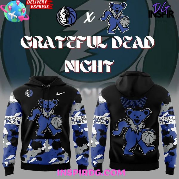 Dallas Mavericks x Grateful Dead Night Edition Black Hoodie