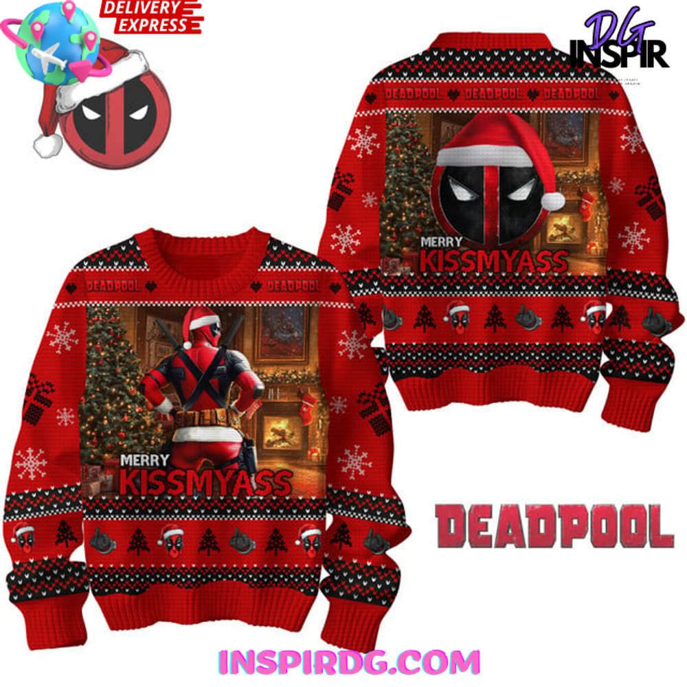 Deadpool Merry Kiss My Ass Special Sweater Deadpool Merry Kiss My Ass Special Sweater