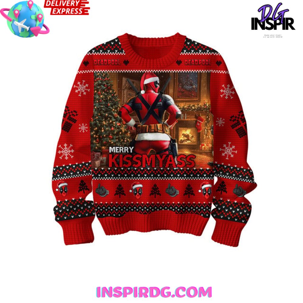 Deadpool Merry Kiss My Ass Special Sweater Deadpool Merry Kiss My Ass Special Sweater