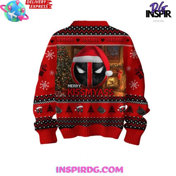 Deadpool Merry Kiss My Ass Special Sweater