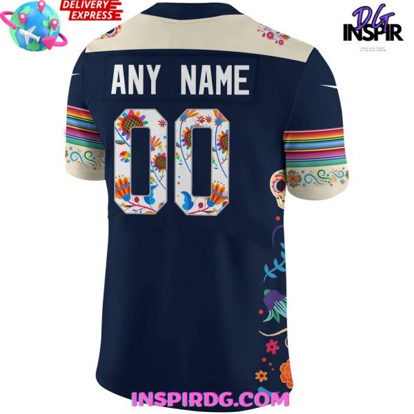 Denver Broncos Dia De Los Muertos 2024 Custom Football Jersey InspirDG