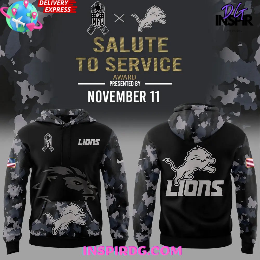 Lions military hoodie best sale