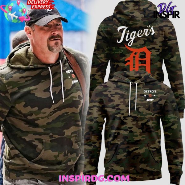 Detroit Tigers Salute To Service Army Hoodie