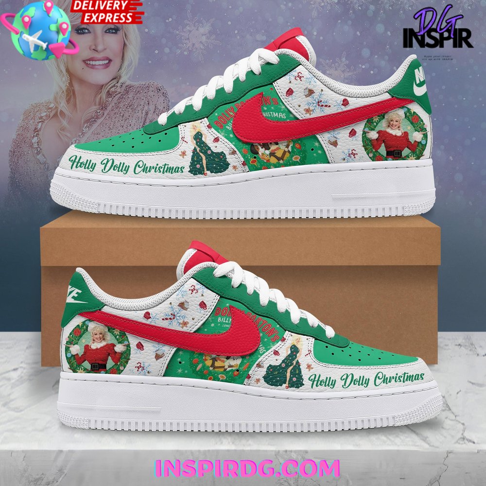 Dolly Parton Holly Dolly Christmas Limited Edition Nike Air Force 1 Dolly Parton Holly Dolly Christmas Limited Edition Nike Air Force 1