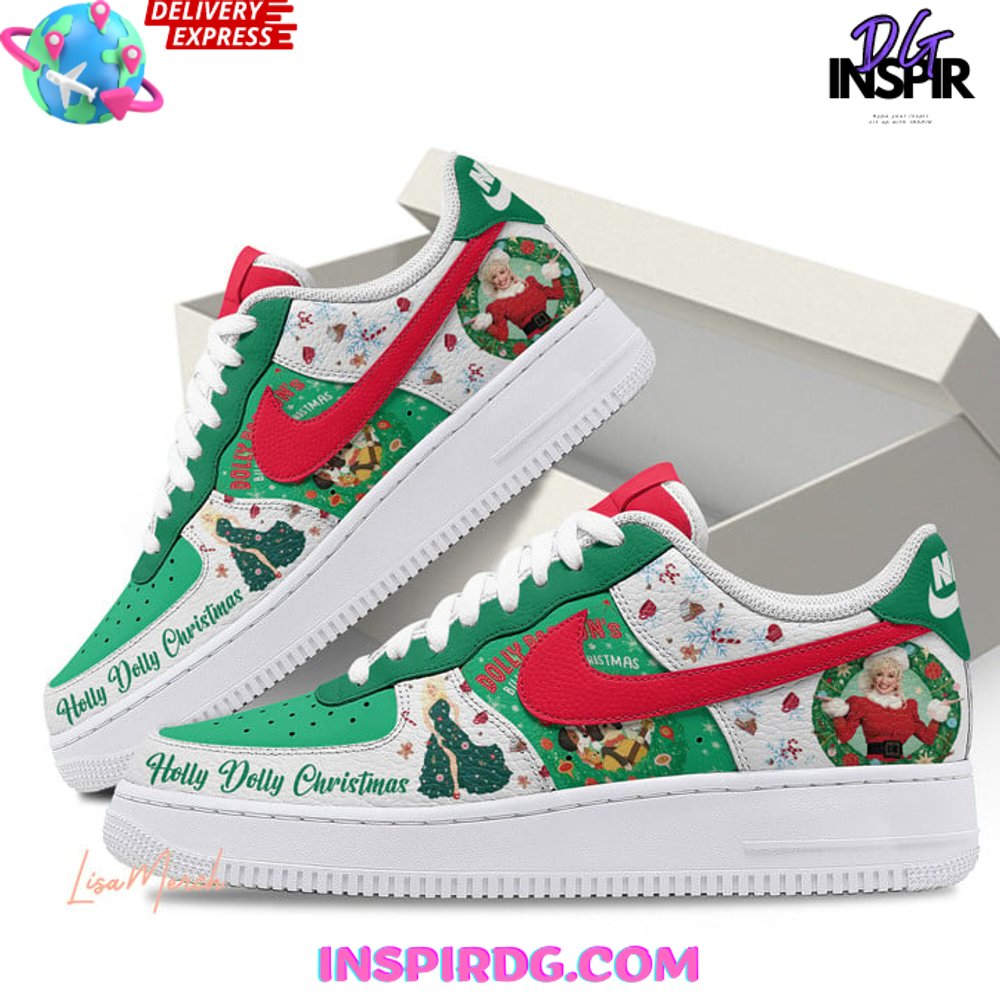 Dolly Parton Holly Dolly Christmas Limited Edition Nike Air Force 1 Dolly Parton Holly Dolly Christmas Limited Edition Nike Air Force 1