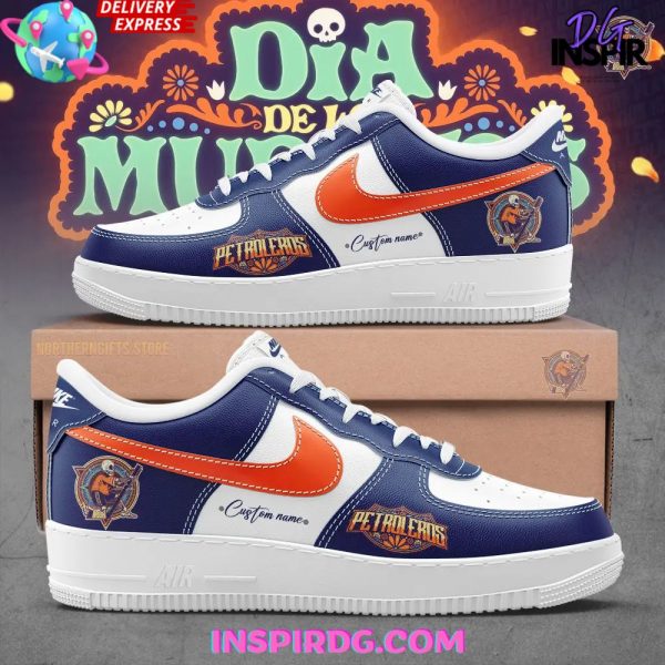 Edmonton Oilers Dia de los Muertos 2024 Nike Air Force 1