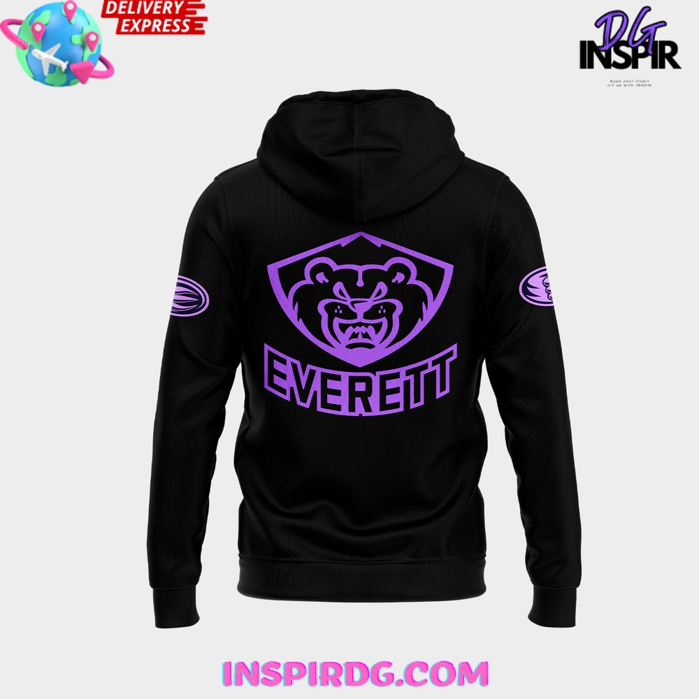 Everett Silvertips Hockey Fights Cancer 2024 Hoodie Everett Silvertips Hockey Fights Cancer 2024 Hoodie
