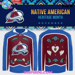 Colorado Avalanche Native American Heritage Month Special Hockey Jersey