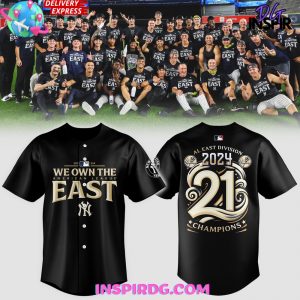 New York Yankees 2024 AL East Division Champions Baseball Jersey