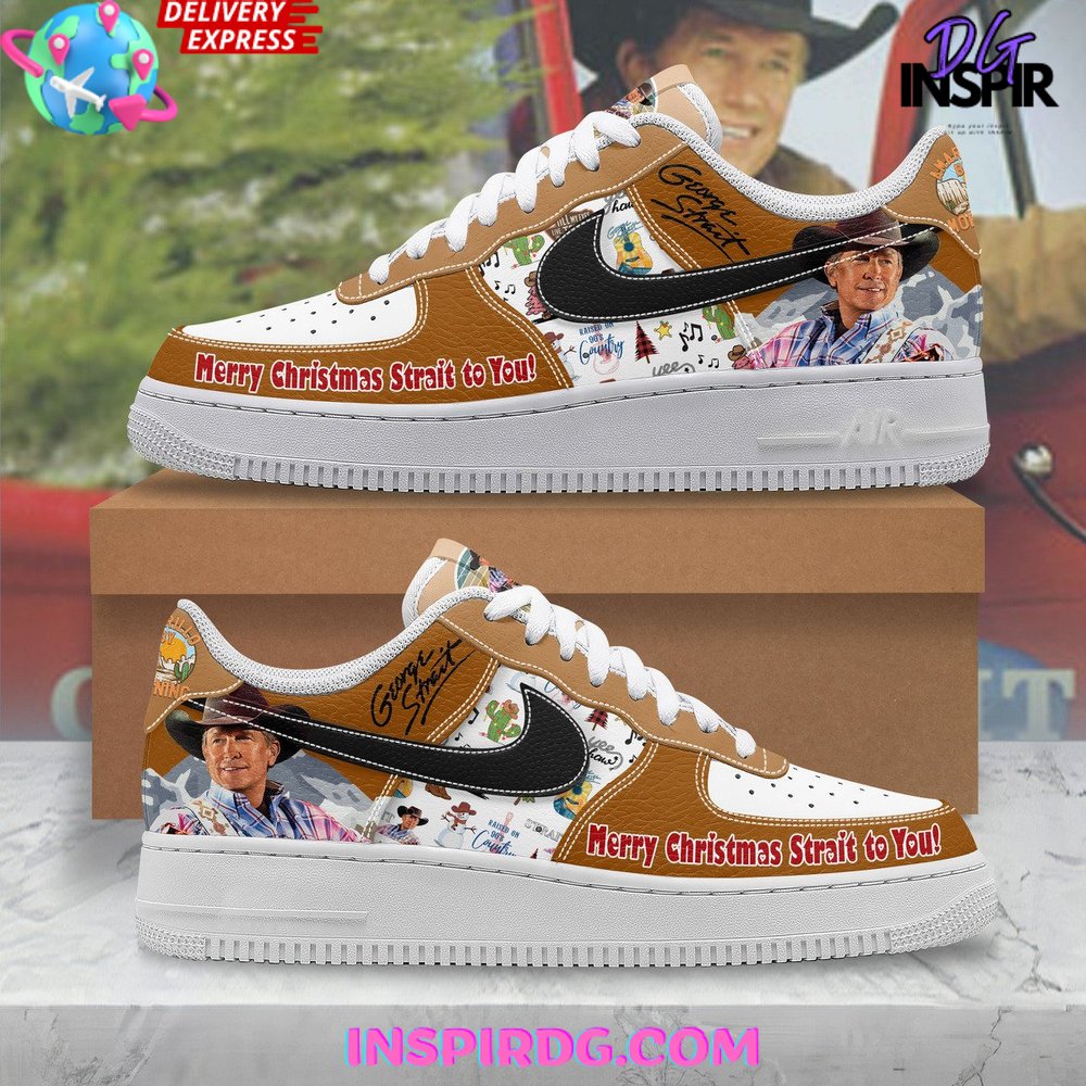 George Strait Merry Christmas Limited Edition Nike Air Force 1