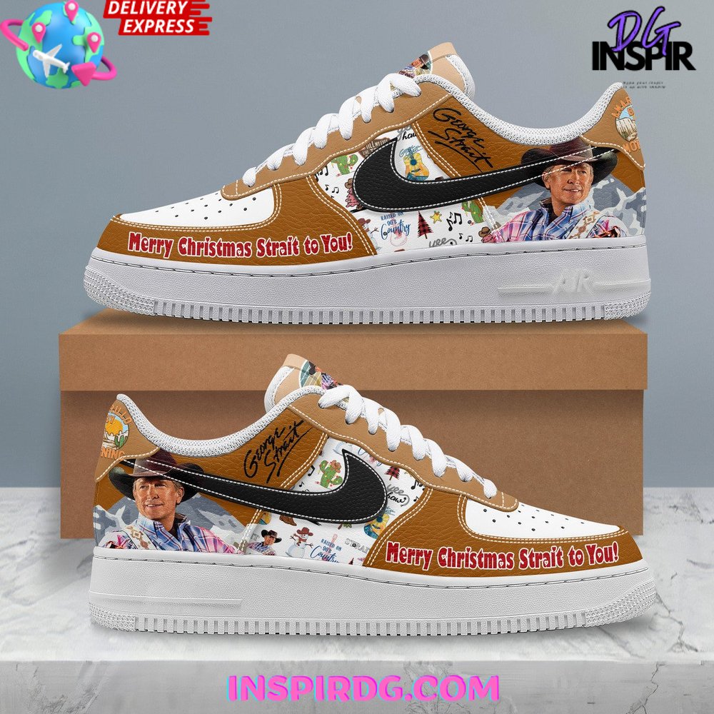 George Strait Merry Christmas Limited Edition Nike Air Force 1