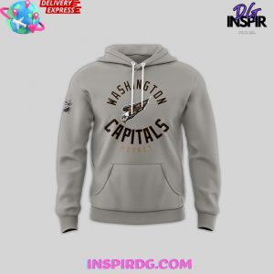 Washington Capitals Vintage Logo Special Grey Hoodie