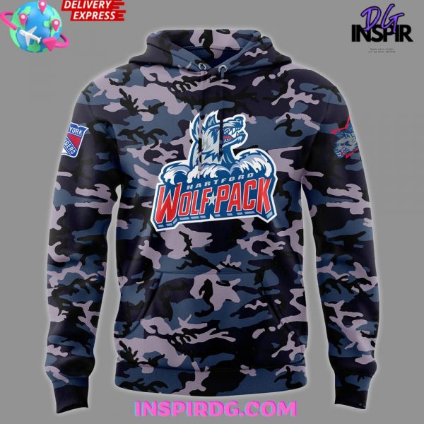 Hartford Wolf Pack 50th Anniversary Special Camo Hoodie
