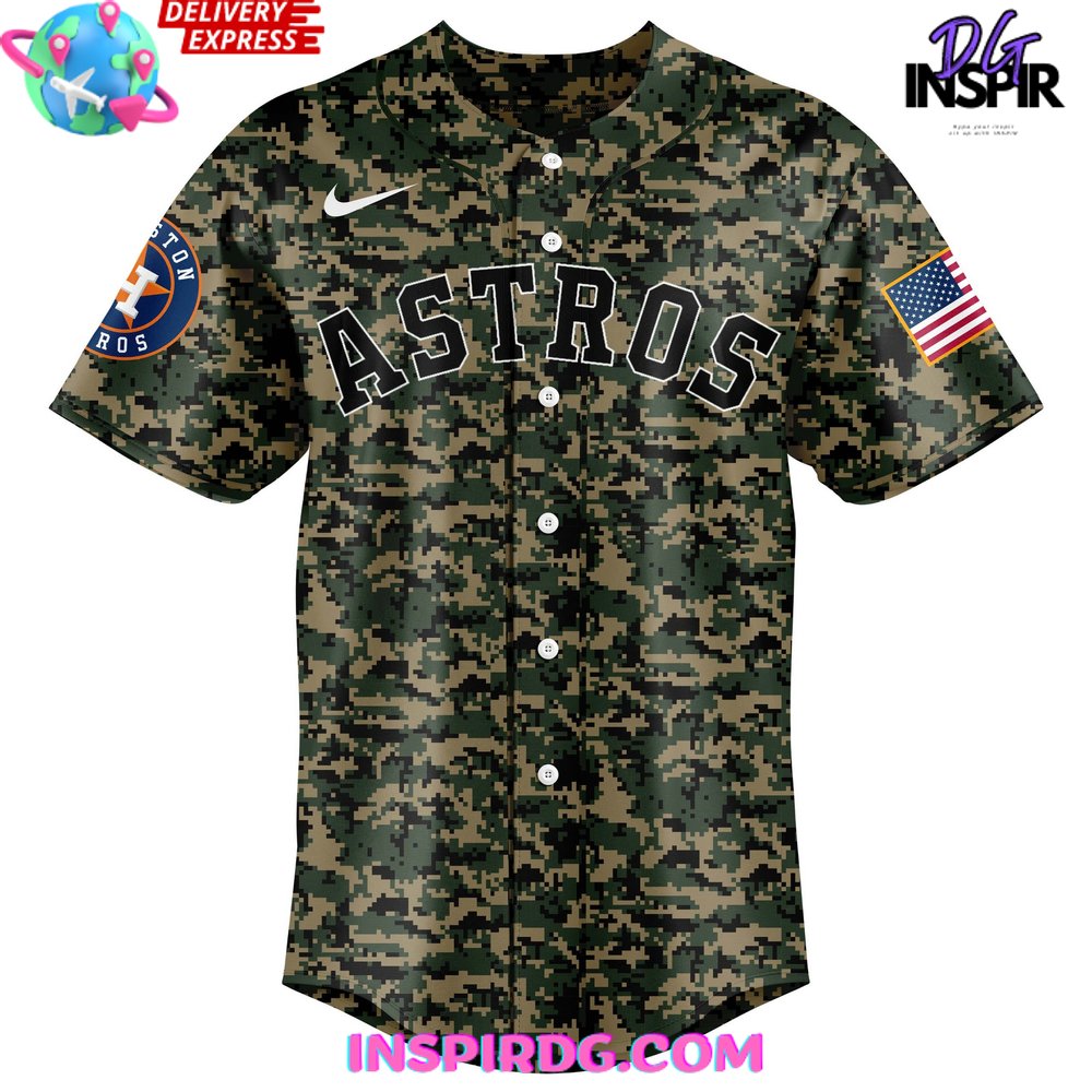 Houston Astros Veterans Day 2024 Baseball Jersey InspirDG