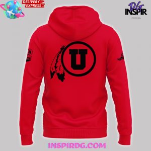 Utah Utes Football Family Forever Special Red Hoodie