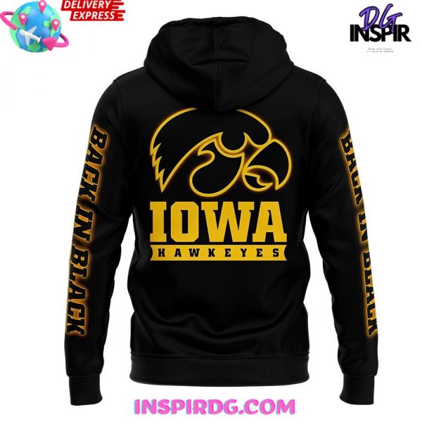 Iowa Hawkeye Back In Black Special Zip Hoodie