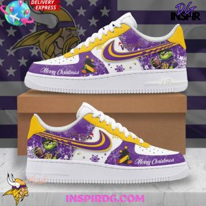 Minnesota Vikings Merry Christmas Limited Edition Nike Air Force 1
