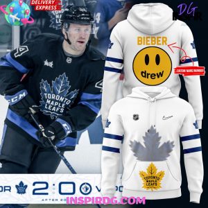 Toronto Maple Leafs x Drew Custom White Hoodie