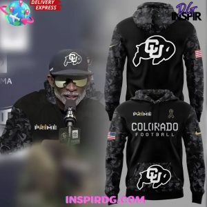 Colorado Buffaloes Coach Prime Camo Black Hoodie