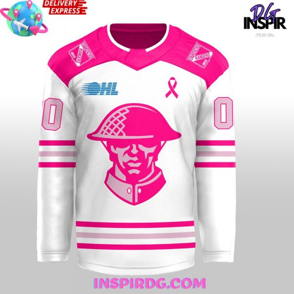 Kitchener Rangers Pink In The Rink 2024 Hockey Jersey