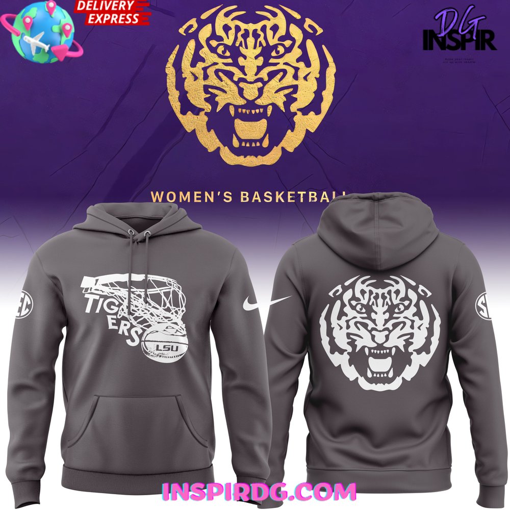 LSU Tigers Women s Basketball Special Grey Hoodie InspirDG