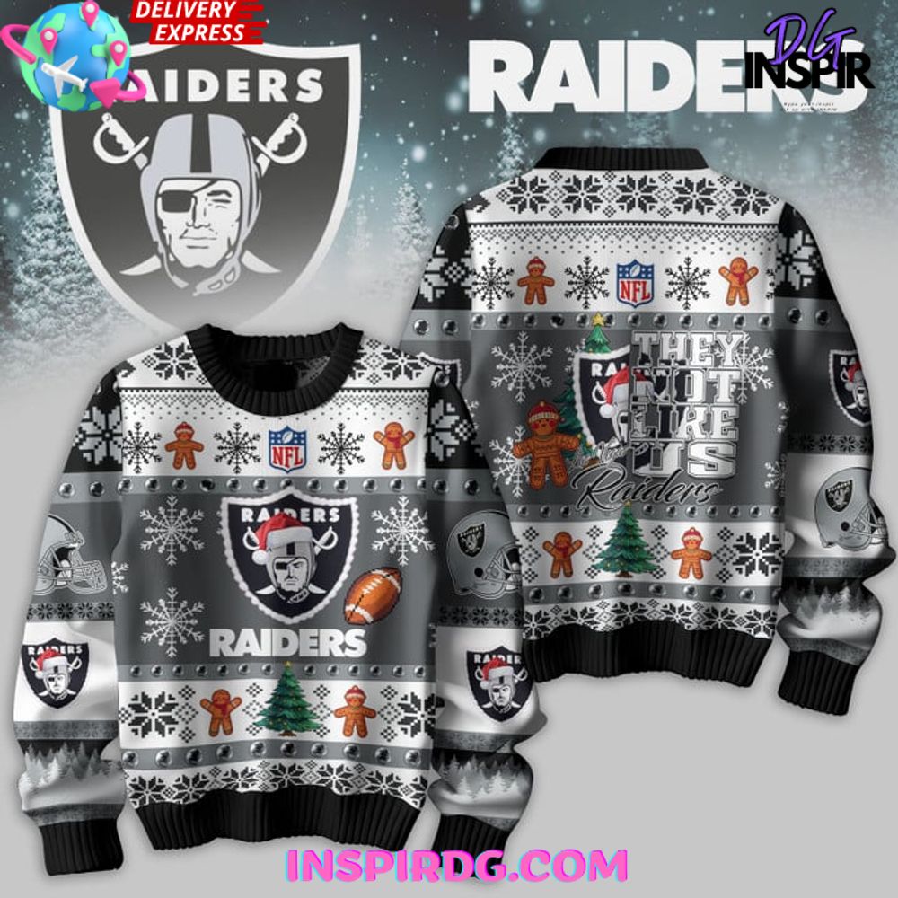 Raiders christmas sweater with lights best sale