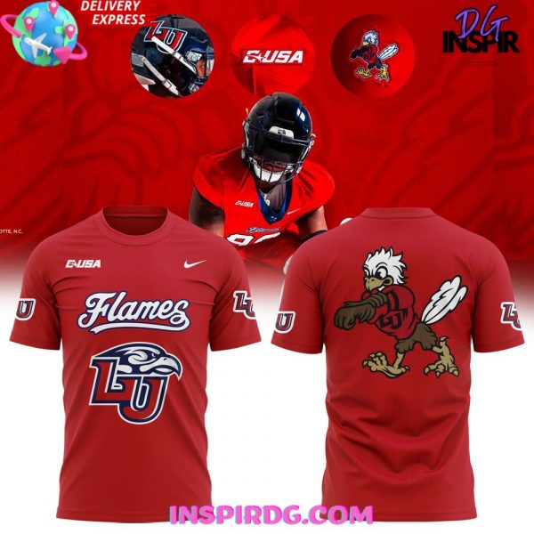 Liberty Flames Football Team Spirit Special T-Shirt