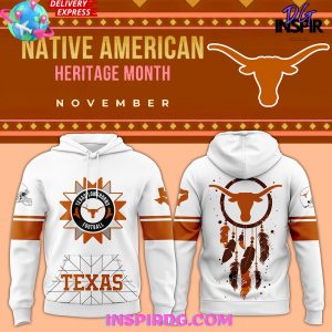 Texas Longhorns 2024 Native American Special White Hoodie