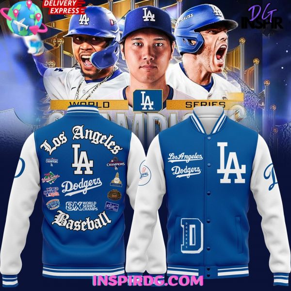 Los Angeles Dodgers 8-Time World Series Champions Special Blue Jacket