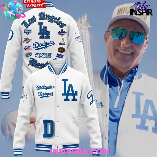 Los Angeles Dodgers 8-Time World Series Champions Special White Jacket
