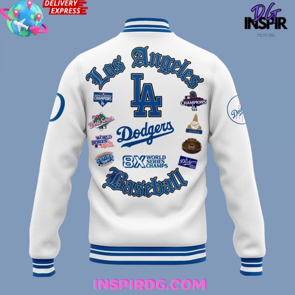 Los Angeles Dodgers 8-Time World Series Champions Special White Jacket
