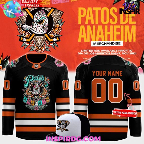 Los Angeles Dodgers Día de Muertos Special Hockey Jersey
