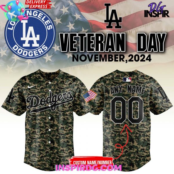 Los Angeles Dodgers Veterans Day 2024 Baseball Jersey