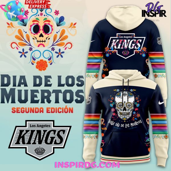 Los Angeles Kings Dia De Los Muertos 2024 Hoodie