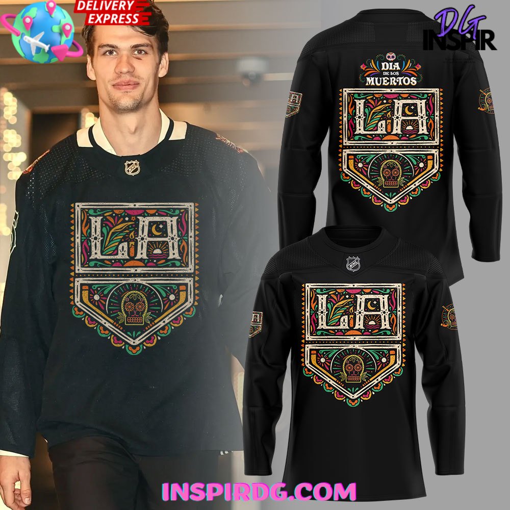 Los Angeles Kings Dia De Los Muertos Special Hockey Jersey InspirDG