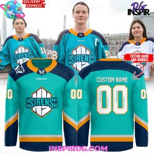 PHWL New York Sirens Bauer Special Blue Hockey Jersey