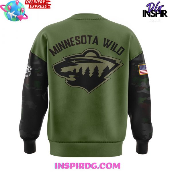 Minnesota Wild Military Appreciation Night Edition Camo Sweatshirt