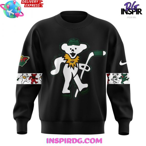 Minnesota Wild x Grateful Dead Night Special Edition Black Sweatshirt