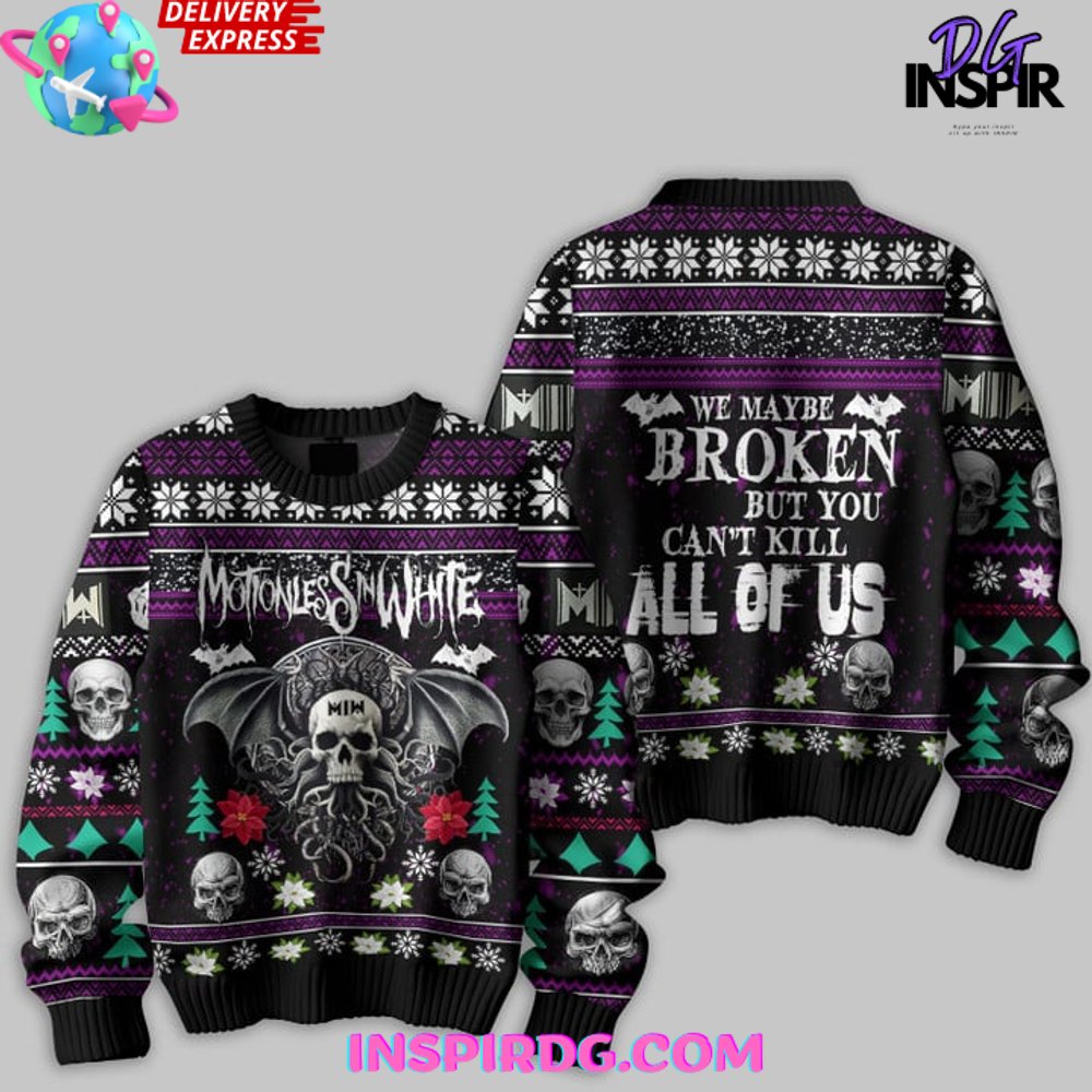 Motionless In White Knitted Special Ugly Sweater Motionless In White Knitted Special Ugly Sweater
