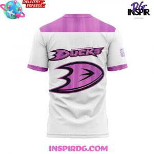 Anaheim Ducks Hockey Fights Cancer Special TShirt