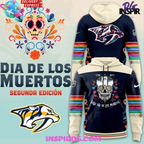 Nashville Predators Dia De Los Muertos 2024 Hoodie