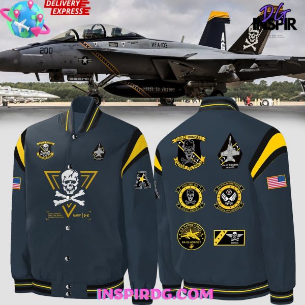 Navy Midshipmen Jolly Rogers Fear The Bones Limited Navy Jacket