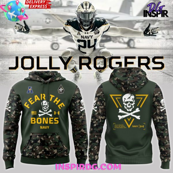 Navy Midshipmen Jolly Rogers Special Camo Hoodie