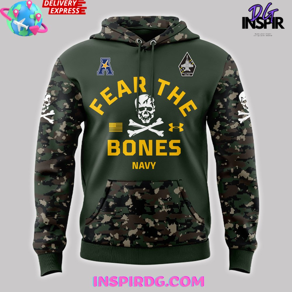 Navy Midshipmen Jolly Rogers Special Camo Hoodie Navy Midshipmen Jolly Rogers Special Camo Hoodie