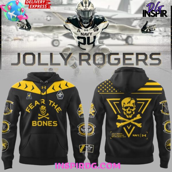 Navy Midshipmen NCAA Jolly Jogger Special Black Hoodie