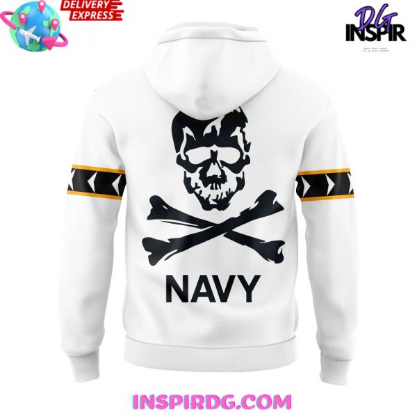 Navy Midshipmen Uniform Fear the Bones Special Hoodie